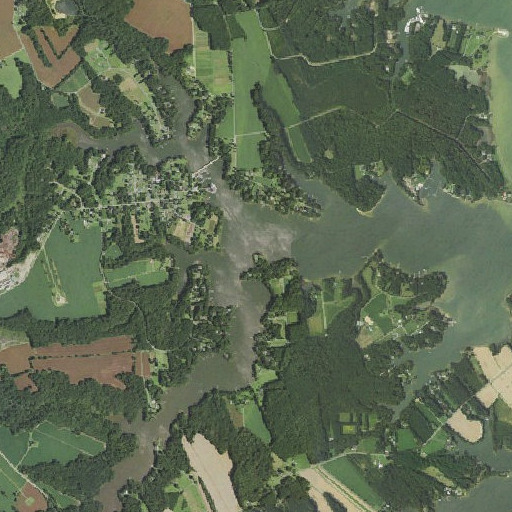 Aerial imagery of Oyster Shell Point, VA