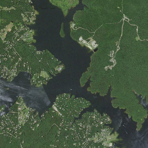 Aerial imagery of Pamunkey Creek, VA