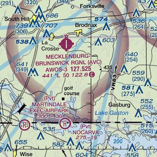 FAA VFR chart of Pole Creek, VA
