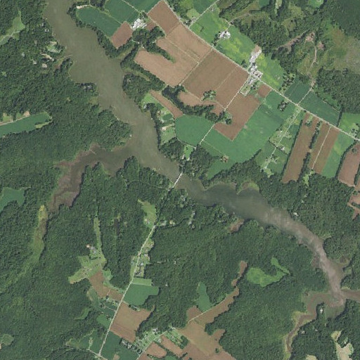 Aerial imagery of Prospect Hill Bridge, VA