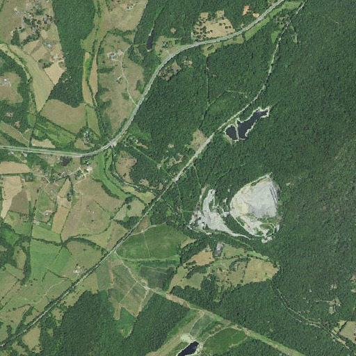 Aerial imagery of Red Hill, VA
