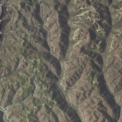 Aerial imagery of Zeke Creek, VA