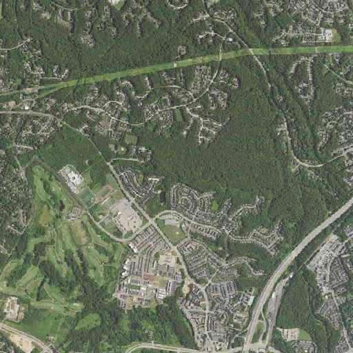 Aerial imagery of Silver Brook, VA