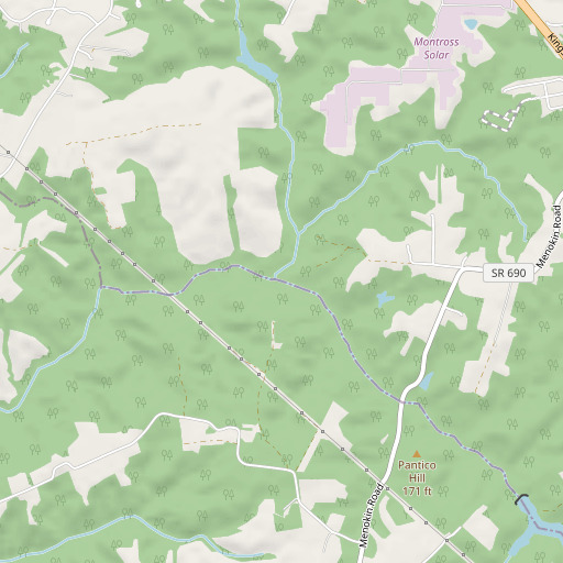 OpenStreetMap map of Sisson Run, VA