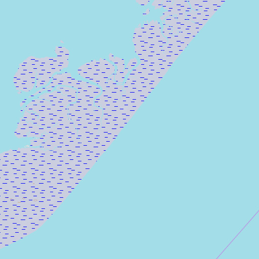 OpenTopoMap map of Smith Island Beach, VA