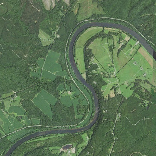 Aerial imagery of Swan Creek, VA