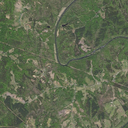 Aerial imagery of The Bend, VA