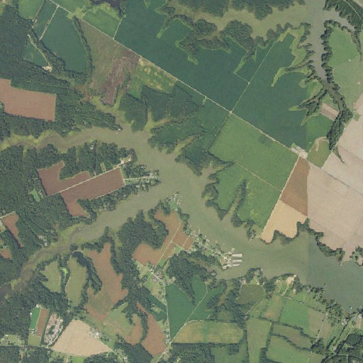 Aerial imagery of Turtle Point, VA