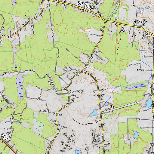 OpenTopoMap map of Union Grove School, VA