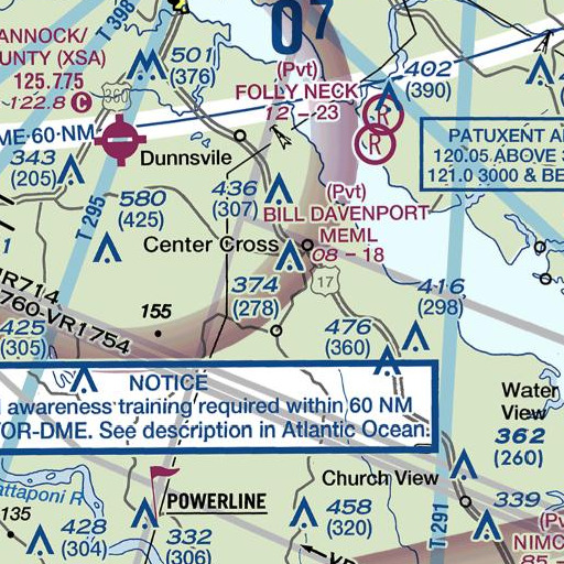 FAA VFR chart of White Marsh, VA