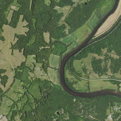 Aerial imagery of Willis River, VA