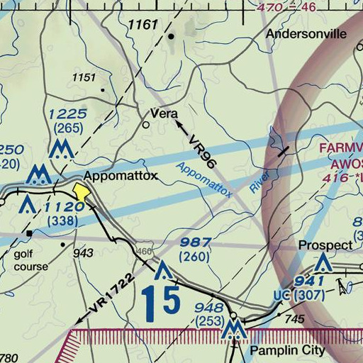 FAA VFR chart of Wolf Creek, VA