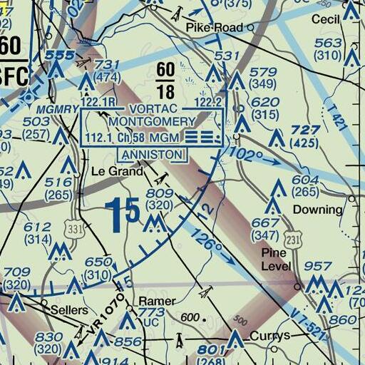 FAA VFR chart of Arrington School, AL