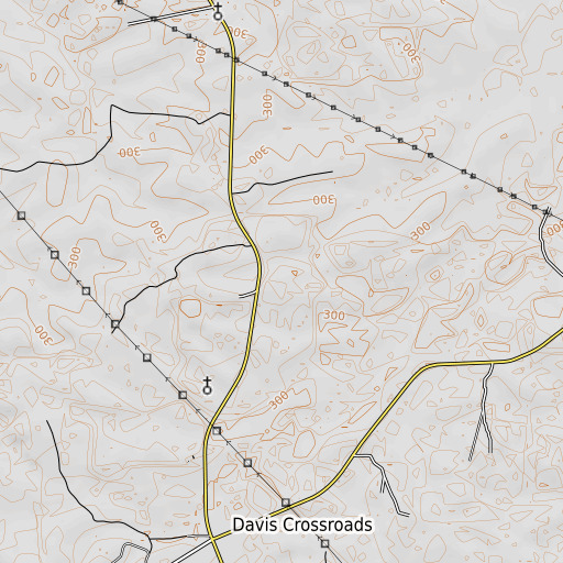 OpenTopoMap map of Arrington School, AL