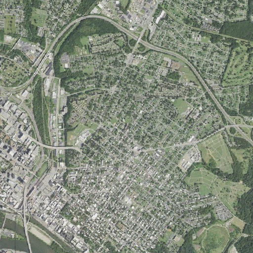 Aerial imagery of Dickinson School, VA