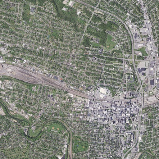 Aerial imagery of Loudon School, VA