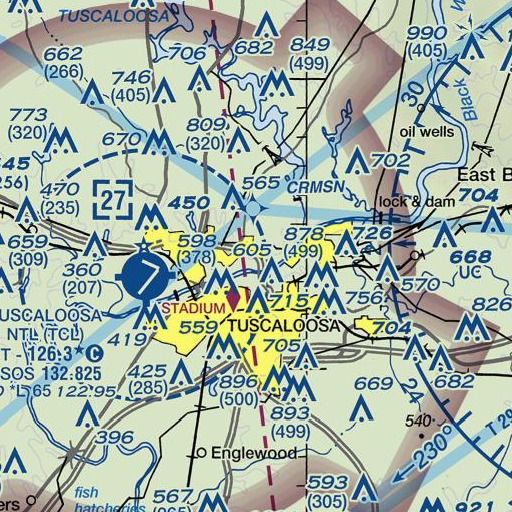 FAA VFR chart of First Wesleyan Academy, AL