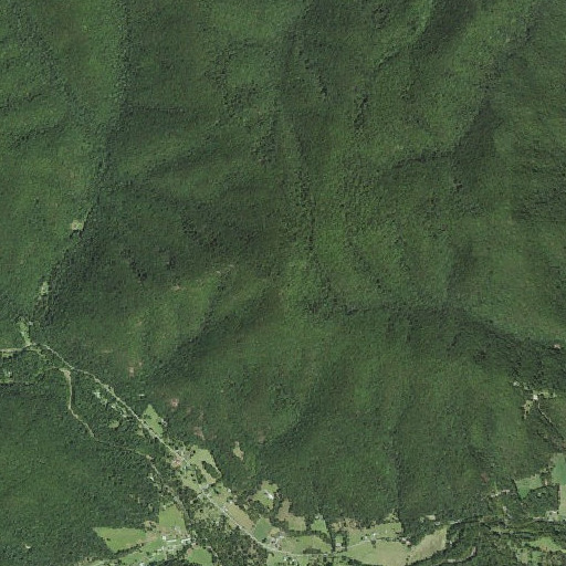 Aerial imagery of Broad Top, VA