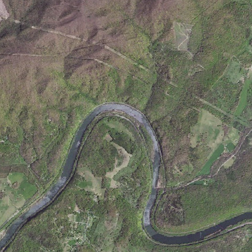 Aerial imagery of Curve, VA