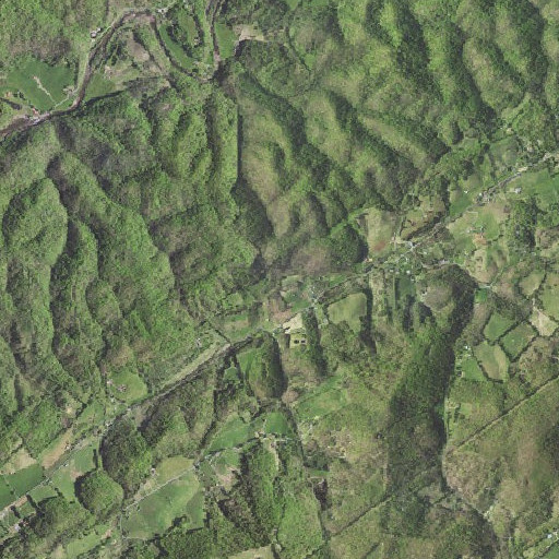 Aerial imagery of Double Spring Branch, VA