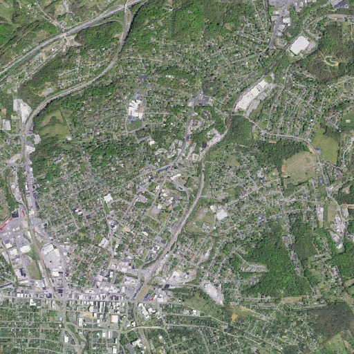 Aerial imagery of Douglas High School, VA