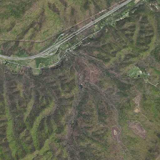 Aerial imagery of Downy Branch, VA