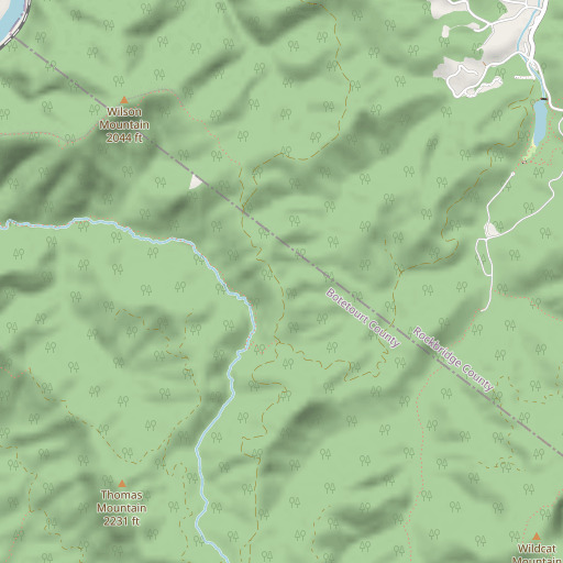 OpenStreetMap map of Drummond Hill, VA