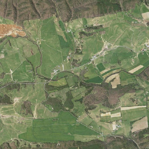 Aerial imagery of Dry Branch, VA