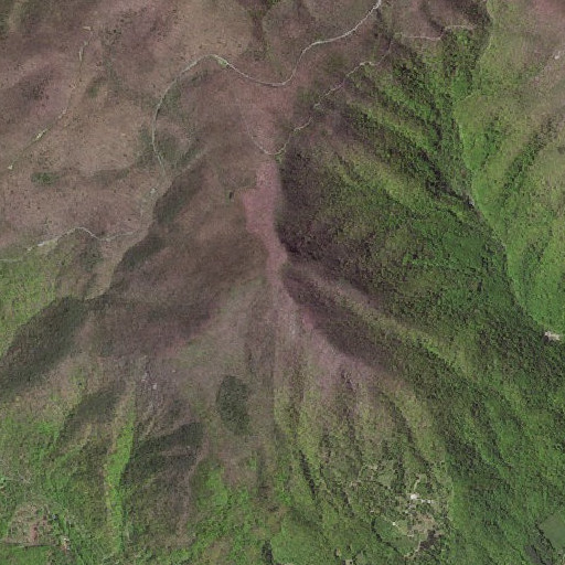Aerial imagery of Headforemost Mountain, VA