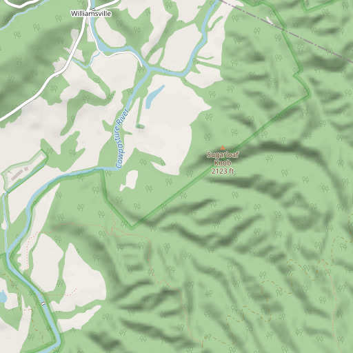 OpenStreetMap map of Marshall Draft, VA