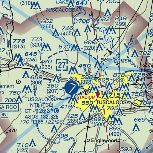 FAA VFR chart of Smith Acres, AL