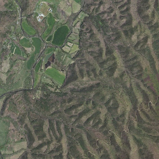 Aerial imagery of Sugarloaf Knob, VA