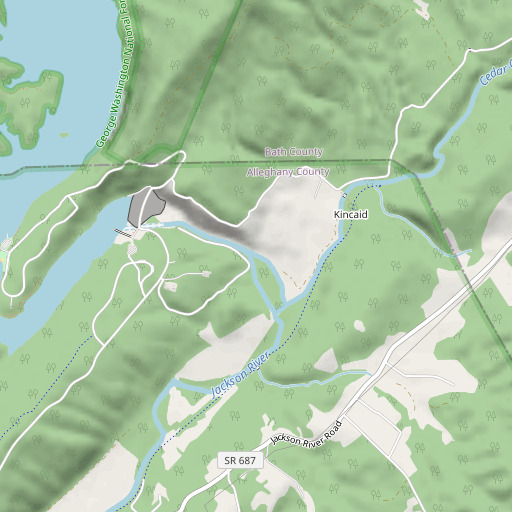 OpenStreetMap map of The Gorge, VA
