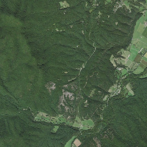 Aerial imagery of The Ridges, VA