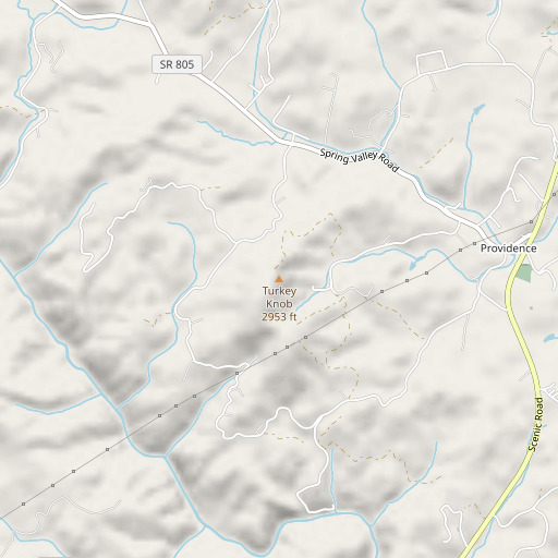 OpenStreetMap map of Turkey Knob, VA