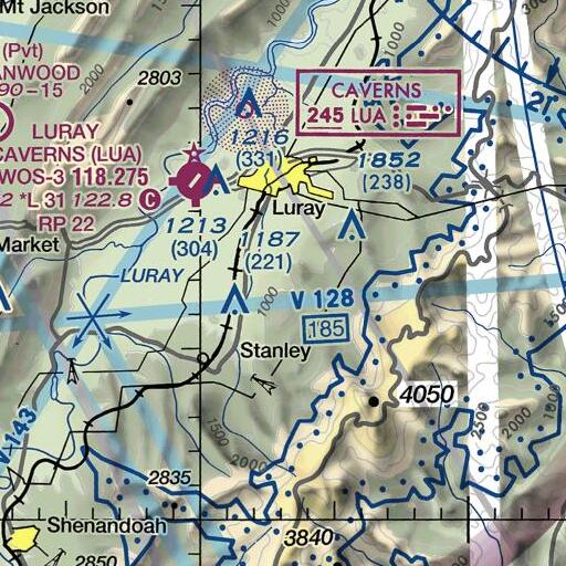 FAA VFR chart of Cavetown, VA