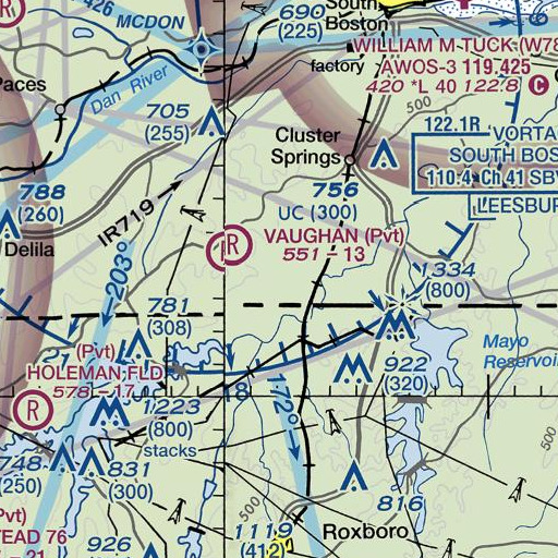 FAA VFR chart of Harmony, VA