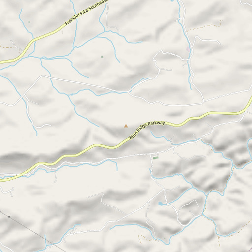 OpenStreetMap map of Shortts Knob, VA