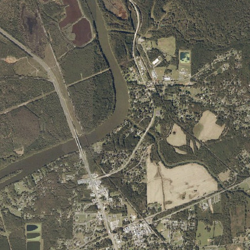 Aerial imagery of Curtis Camp, AL