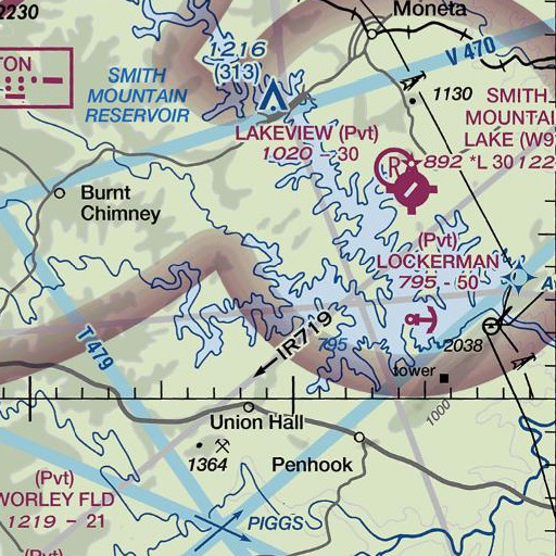 FAA VFR chart of White Pine, VA