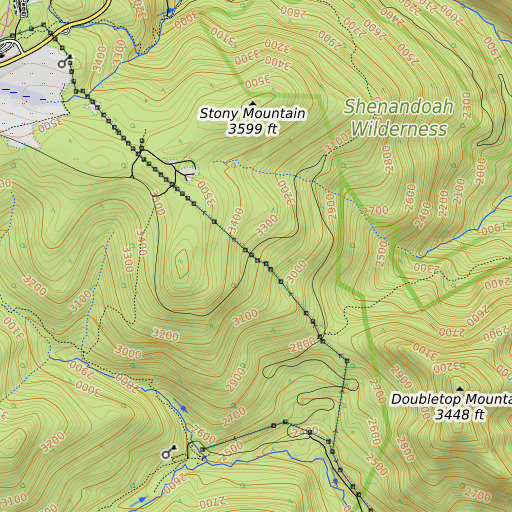 OpenTopoMap map of Community School (historical), VA