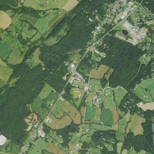 Aerial imagery of Madison County High School, VA