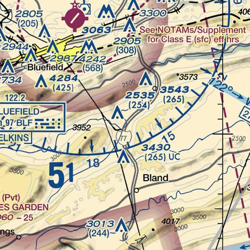 FAA VFR chart of Interchange 58, VA