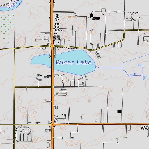 OpenTopoMap map of Bartlett Beach, WA