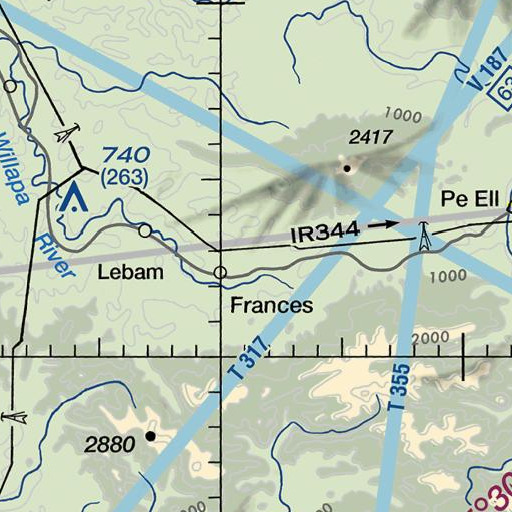 FAA VFR chart of Custer Creek, WA