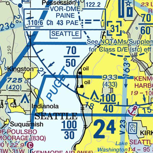 FAA VFR chart of Edwards Point, WA