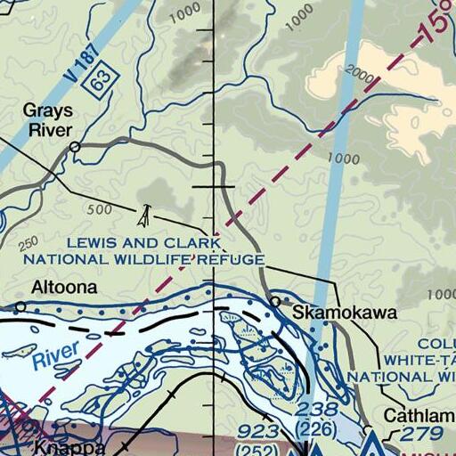 FAA VFR chart of Eggman Creek, WA