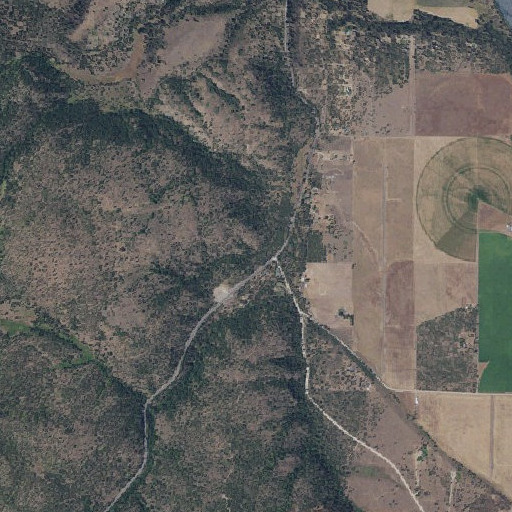 Aerial imagery of Green Canyon, WA