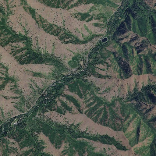 Aerial imagery of Grub Canyon, WA