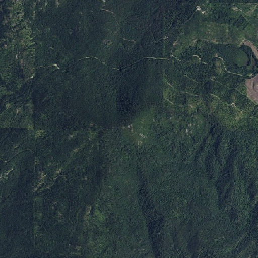 Aerial imagery of Kalispell Rock, WA